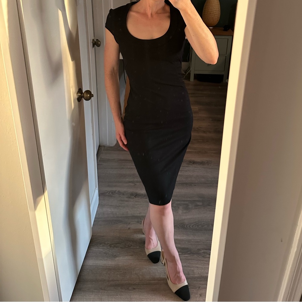 💕BOGO💕 Cache contour collection LBD classic black sheath stretch dress